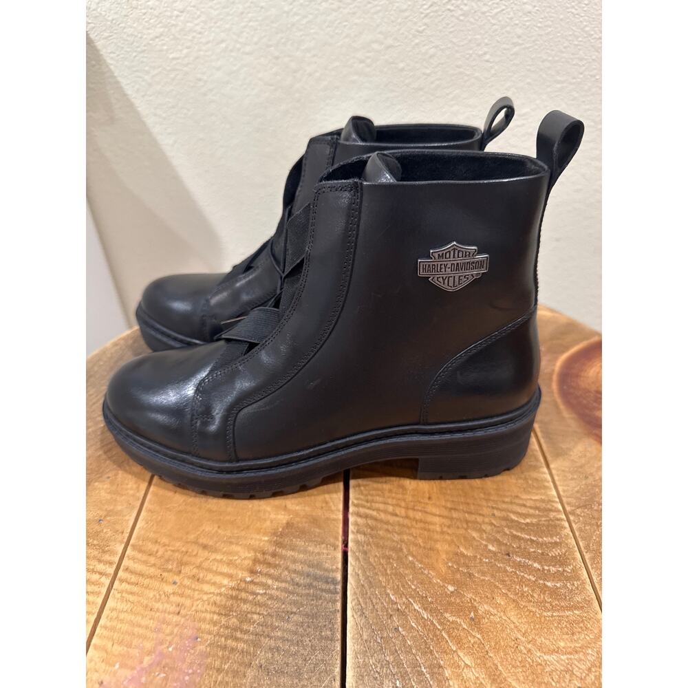 Harley-Davidson Women's Carney Elastic Ankle Boots, size7 new - Picture 3 of 10